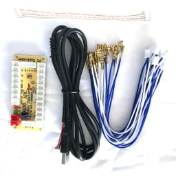 PC USB Zero Delay Encoder Circuit Board Kit Led Push Button Joystick 2.8mm 4.8mm 5Pin Cable For Raspberry Pi 4 Arcade DIY
