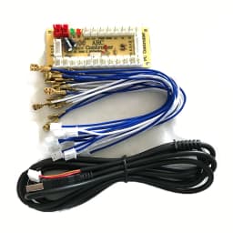 PC USB Zero Delay Encoder Circuit Board Kit Led Push Button Joystick 2.8mm 4.8mm 5Pin Cable For Raspberry Pi 4 Arcade DIY
