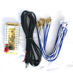 PC USB Zero Delay Encoder Circuit Board Kit Led Push Button Joystick 2.8mm 4.8mm 5Pin Cable For Raspberry Pi 4 Arcade DIY