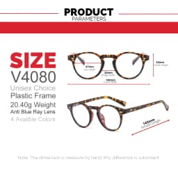 VIVIBEE Small Size Blue Light Filter Glasses Men Leopard Square Frame Gaming UV400 Blue Ray Blocking Computer Women Eyeglasses