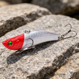 1 PCS 7 CM / 17.8g Winter Hard Sea Fishing Lure VIB 3D Bait Eyes The Swivel Diving Jig Wing Wobbler Pesca Crank Lures Swimbait