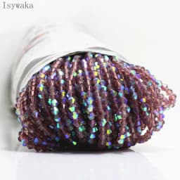 Isywaka Red Half AB 100pcs 4mm Bicone Austria Crystal Beads Charm Glass Beads Loose Spacer Bead for DIY Jewelry Making
