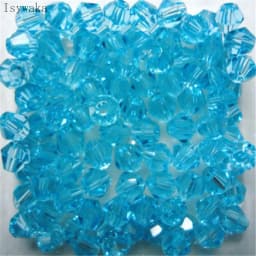 Isywaka Red Half AB 100pcs 4mm Bicone Austria Crystal Beads Charm Glass Beads Loose Spacer Bead for DIY Jewelry Making
