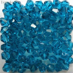 Isywaka Red Half AB 100pcs 4mm Bicone Austria Crystal Beads Charm Glass Beads Loose Spacer Bead for DIY Jewelry Making