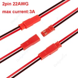 SM RGB LED Strip Connector 22 20AWG 2 3 4 5 6pin 5 10 50 100pair Male Female Wire JST Connector For 3528 5050 RGB RGBW LED Strip