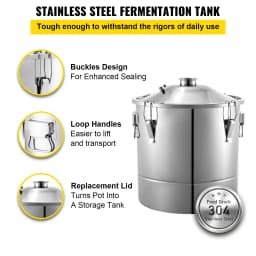 SucceBuy 20L-70L Alcohol Distiller Machine Beer Brewing Equipment DIY Wine Moonshine Apparatus Dispenser Kit Home Appliance