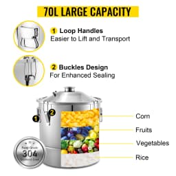SucceBuy 20L-70L Alcohol Distiller Machine Beer Brewing Equipment DIY Wine Moonshine Apparatus Dispenser Kit Home Appliance