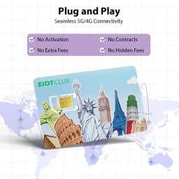 EIOTCLUB Prepaid Europe SIM Card - 2GB 30DAY, Coverage in 40+Countries Including The US, Europe, Australia, New Zealand, Turkey