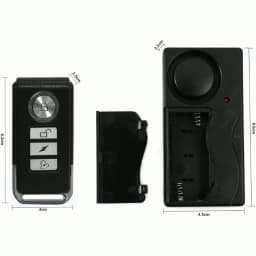 110dB Anti-Theft Vibration Alarm with Remote Control Alarm Door and Window Alarm Motorcycle Bicycle Security Sensors