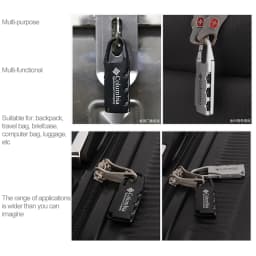 Alloy Combination Padlock for Luggage, Used on Zipper Bags, Backpacks, Handbags, Drawers, and Cabinets - Small Lock Pendant