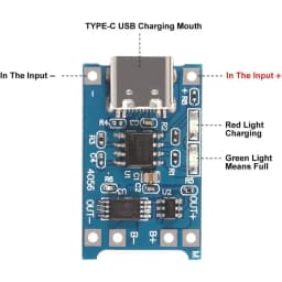 10pcs 5V 1A 18650 Lithium Battery Charging Board PLR TP4056 Lithium Charging Mini/Micro USB Type C Charge Module With Protect