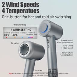 Professional Hair Dryer High-Speed 110V Personal Blower Hair Care Styling Negative Ion Tool Magnetic Nozzle Fast Hair Blow Dryer