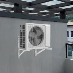 【2-Pack】Heavy Duty 1.5P Wall AC Bracket, Steel Air Conditioner Mounting Rack for Outdoor Use, Secure Split System Hanger Bracket