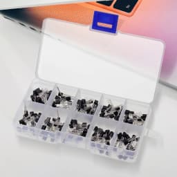 200PCS Transistor Kit Assortment Box 10 Values TO-92 2N2222 2N2907 2N3904 2N3906 S8050 S8550 A1015 C1815