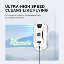 PuRuiKai AI Window Cleaning Robot Smart Automatic Cleaner Streak-Free for Windows/Tiles/Glass Doors Self-Cleaning Ultra Quiet