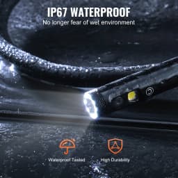 SucceBuy Triple Lens Endoscope Camera 4.3" IPS Screen Inspection Camera with IP67 Waterproof Borescope for Automotive Plumbing