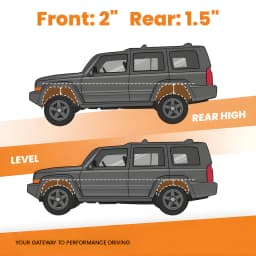 Front 2" Rear 1.5" Full Leveling Lift Kit w/ Spacers For Toyota RAV4 2006-2018