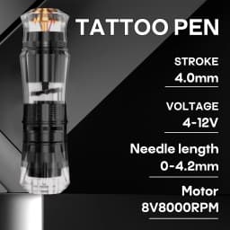 POSEIDON Tattoo Kit V6 Tattoo Needles Tattoo Pen Kit For Permanent Makeup Tattoo Machine Kit Hot Wireless Tattoo Power Supply