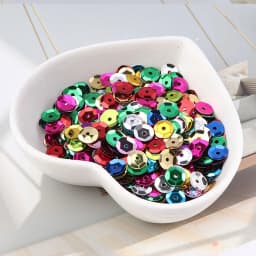 10g/Lot Multi Size 4mm/5mm/6mm/8mm Sequin PVC Round Cup Sequins Paillettes Sewing Wedding Crafts, Women Garments Accessories