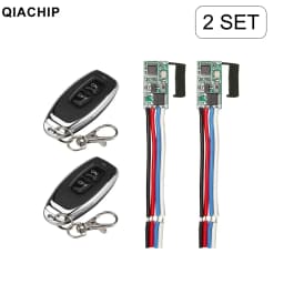 QIACHIP 433MHz Wireless Remote Control Switch Long Range Mini Receiver 3.6V 12V 24V and 433 MHz Transmitter LED Remote Control