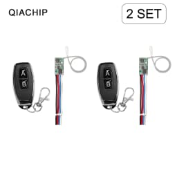 QIACHIP 433MHz Wireless Remote Control Switch Long Range Mini Receiver 3.6V 12V 24V and 433 MHz Transmitter LED Remote Control