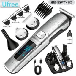 Ufree Electric Hair Cutting Machine Beard Trimmer Hair Clipper Rechargeable Man Shaver Trimmer Barber Professional Hair Trimmer
