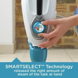 7in1 Steam Mop with SteamGlove Handheld Steamer for Home Cleaning Black and Silver Advanced Steam Technology for Deep Sanitizat
