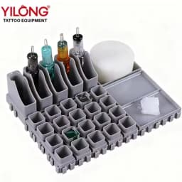 YILONG Multi-Spliced Ink Cup Tattoo Cartridge Holder ABS Tattoo Artist Desktop Storage Combinations Rack Tattoo Accessories