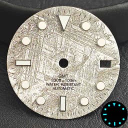 28.5mm Aseptic Dial Suitable for NH34/NH35/NH36 Movement Blue-Green Luminous Dial Replacement Part Watch Watches Dial