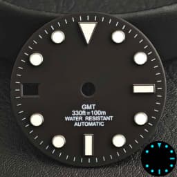28.5mm Aseptic Dial Suitable for NH34/NH35/NH36 Movement Blue-Green Luminous Dial Replacement Part Watch Watches Dial