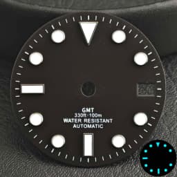 28.5mm Aseptic Dial Suitable for NH34/NH35/NH36 Movement Blue-Green Luminous Dial Replacement Part Watch Watches Dial