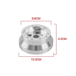 New 5 6 Hole Car Steering Wheel Hub Adapter Polished Short Hub Connector Kit Aluminum Car Accessories for Chevrolet GMC Pontiac