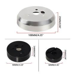 New 5 6 Hole Car Steering Wheel Hub Adapter Polished Short Hub Connector Kit Aluminum Car Accessories for Chevrolet GMC Pontiac