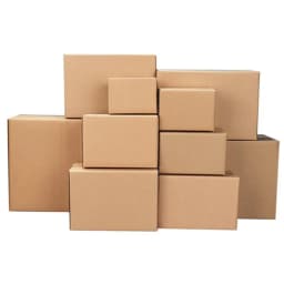 100PCS Corrugated Paper Boxes 4x4x4"，6x4x4"，6x4x2"，6x6x6"，8x6x4" Mailing, Packing, Moving & Storage for Business/Home