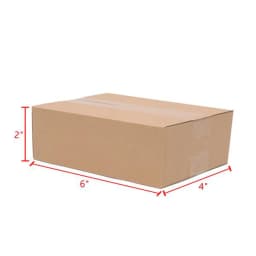 100PCS Corrugated Paper Boxes 4x4x4"，6x4x4"，6x4x2"，6x6x6"，8x6x4" Mailing, Packing, Moving & Storage for Business/Home