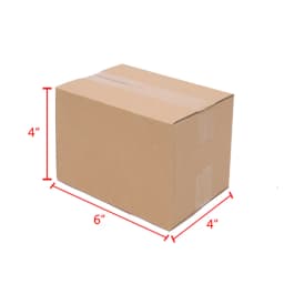 100PCS Corrugated Paper Boxes 4x4x4"，6x4x4"，6x4x2"，6x6x6"，8x6x4" Mailing, Packing, Moving & Storage for Business/Home