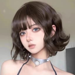 Black Short Curly Hair Wig for Women High Quality Synthetic Natural Big Wave Fashion Ladies Wig