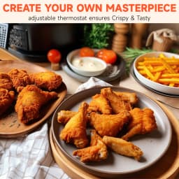 2.5L 1500W Electric Deep Fryer (US Plug) Large Capacity Countertop Home Fryer for Fried Chicken Fries Pot UL