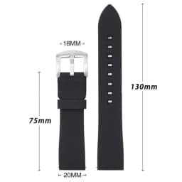 Silicone Strap 18mm 19mm 20mm 21mm 22mm 24mm Quick Release Watchband for Rolex for Omega Bracelet Waterproof Universal Wristabnd