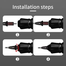 Wireless Rotary Tattoo Pen Kit – Mini Rocket Tattoo Machine Set with 1300mAh Battery, Adjustable 6–11V Speed Control, Type-C Cha