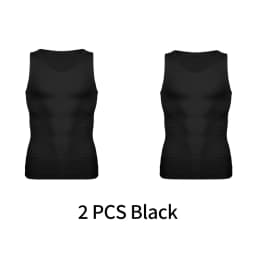 Men Compression Vest Sleeveless Shapewear Slimming Body Shaper Shirt Gym Workout Corset Tummy Control Tank Top Abs Abdomen