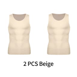 Men Compression Vest Sleeveless Shapewear Slimming Body Shaper Shirt Gym Workout Corset Tummy Control Tank Top Abs Abdomen