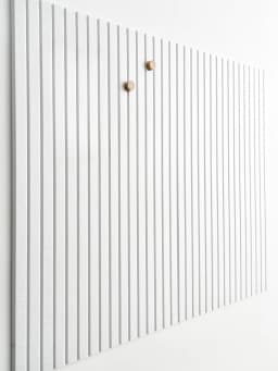 Slatted wall panels, Office Wall decoration of felt Bulletin board tiles, Office Pushpin Board Wall Organizer -12 packs (black)