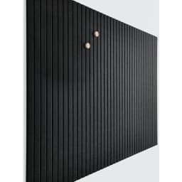 Slatted wall panels, Office Wall decoration of felt Bulletin board tiles, Office Pushpin Board Wall Organizer -12 packs (black)