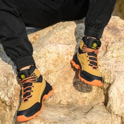 Fashion Best Quality Protective Work Safety Shoes For Men Breathable Shoes Anti-Puncture Steel Toe Cap Anti Puncture Work Boots