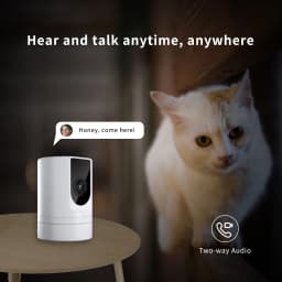 2PC Ease Life APP, Security Camera Indoor, 1080P Pet Camera, Pet Camera with Phone App, Foldable Baby Camera for Home Security,