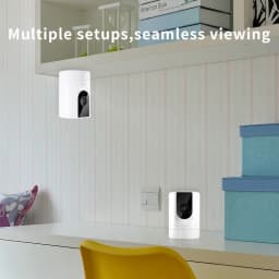 2PC Ease Life APP, Security Camera Indoor, 1080P Pet Camera, Pet Camera with Phone App, Foldable Baby Camera for Home Security,