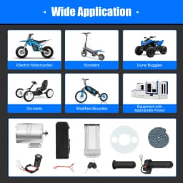 3000W Brushless Motor Kit 48V-60V-72V with Controller and Throttle for Electric Scooter E-Bike Motorcycle Conversion Kit