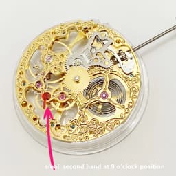 Analog Hollow skeleton 6497 ST3600 Watch Movement Replacement Small Second Hand at 9 o'clock Handwind Movement Accessories