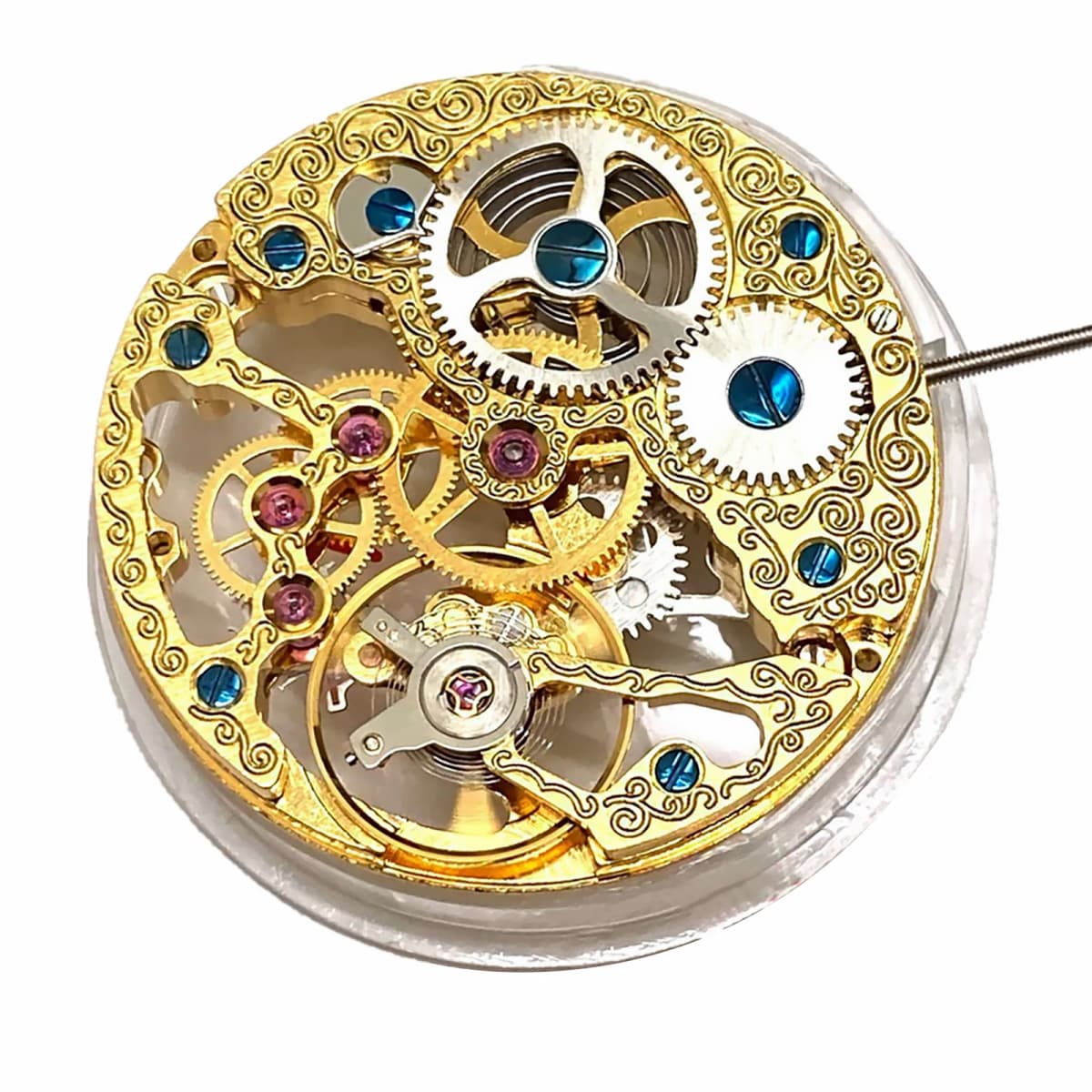 Analog Hollow skeleton 6497 ST3600 Watch Movement Replacement Small Second Hand at 9 o'clock Handwind Movement Accessories